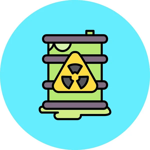 Toxic Waste Creative Icons Desig — Stockový vektor
