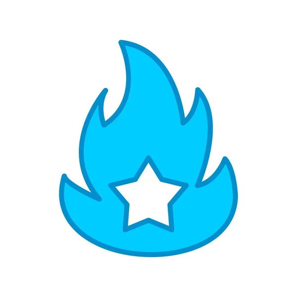 Kreative Ikonen Flammen — Stockvektor