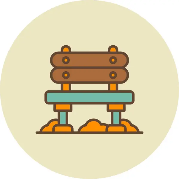 Bench Creative Icons Desig — Stockvektor