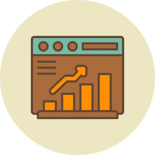 Statistiky Creative Icons Desig — Stockový vektor