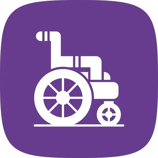 Wheelchair Creative Icons Desig — Stok Vektör