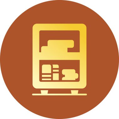 Bookshelf Creative Icons Desig