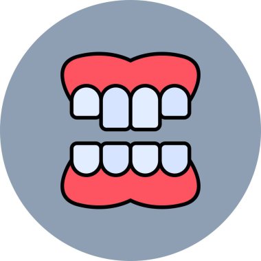  Takma diş Yaratıcısı Simgeleri Tasarımı