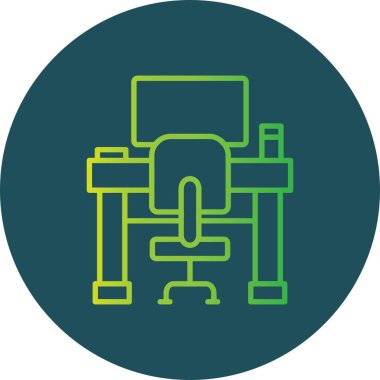  İş Yeri Yaratıcı Simgeler Masası