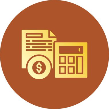 Muhasebeci Yaratıcı Simgeler Tasarımı