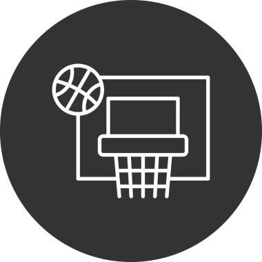 Basketbol Yaratıcı Simgeler Tasarımı