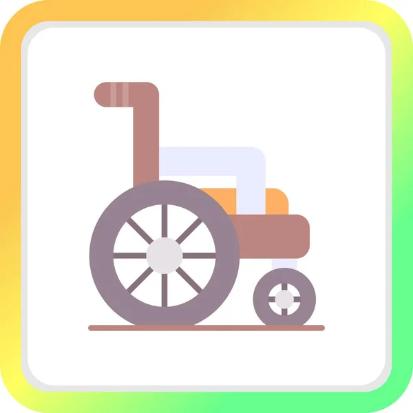 Wheelchair Creative Icons Desig — Stockvektor