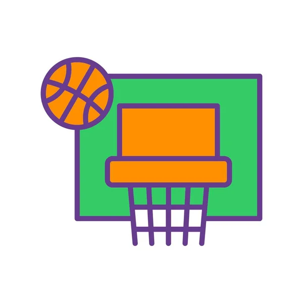Koszykówka Kreatywne Ikony Desig — Wektor stockowy