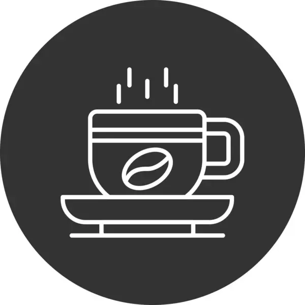 Copo Café Ícones Criativos Desig — Vetor de Stock