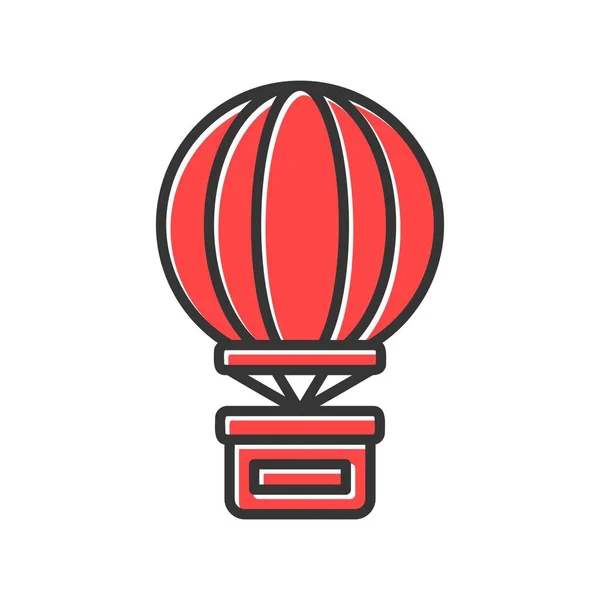 Hot Air Balloon Creative Icons Desig — Vetor de Stock