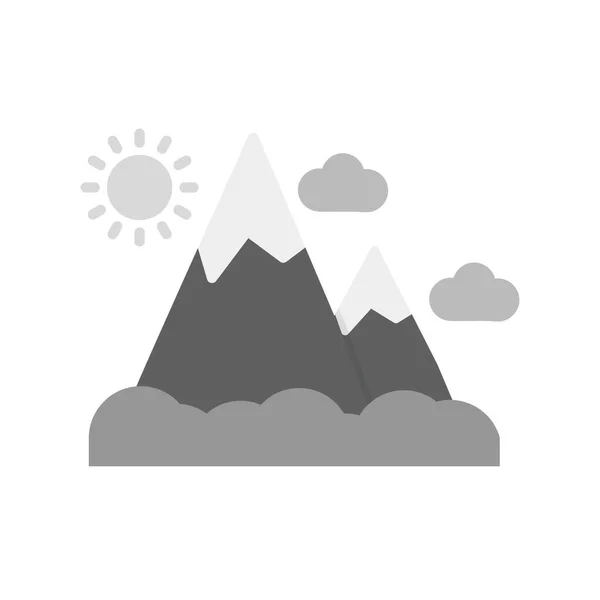 Mountain Creative Icons Desig — Stok Vektör