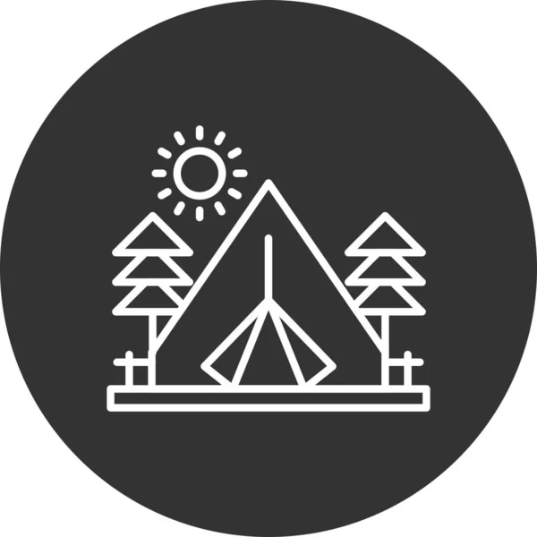 Camping Creative Icons Desig — Διανυσματικό Αρχείο
