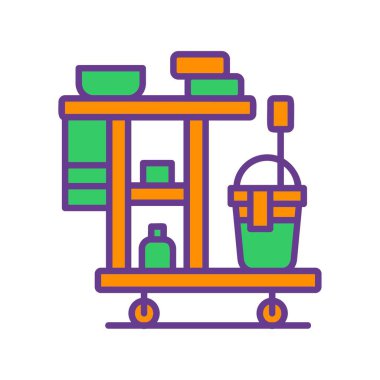 Temizleme Aracı Yaratıcı Simgeleri Tasarımı