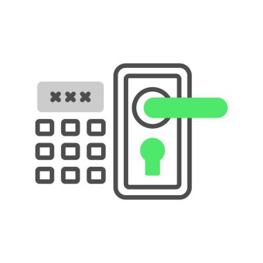 Kapı Kilidi Yaratıcı Simgeler Tasarımı