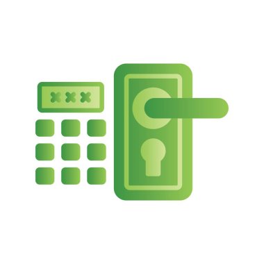 Kapı Kilidi Yaratıcı Simgeler Tasarımı