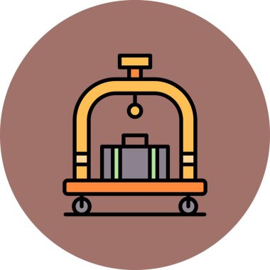 Otel Trolley Yaratıcı Simgeler Tasarımı