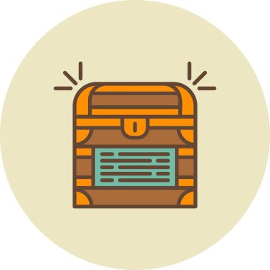  Treasure Chest Creative Icons Desig
