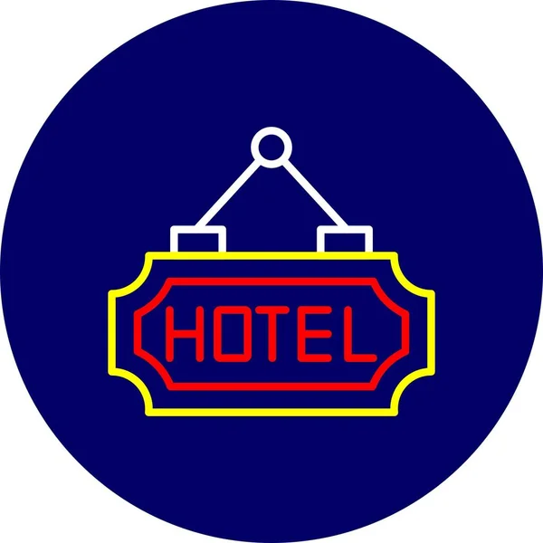 Hotel Kreatywne Ikony Desig — Wektor stockowy