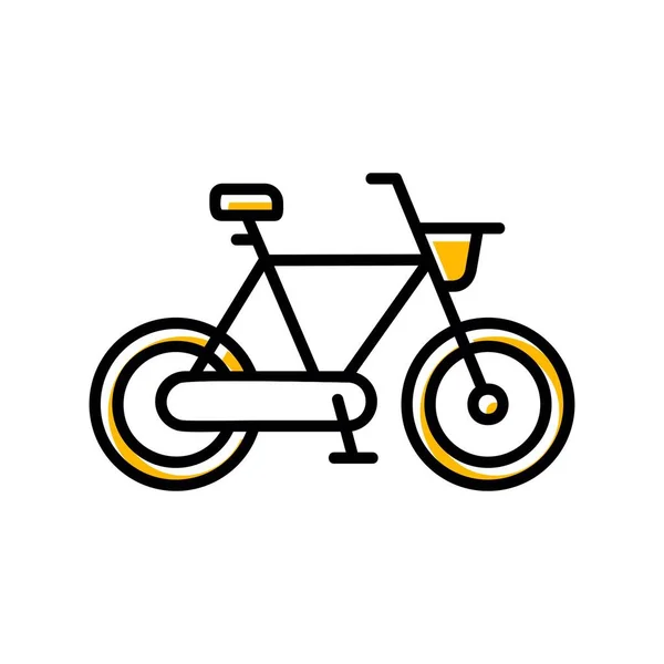 Icônes Créatives Vélo Desig — Image vectorielle