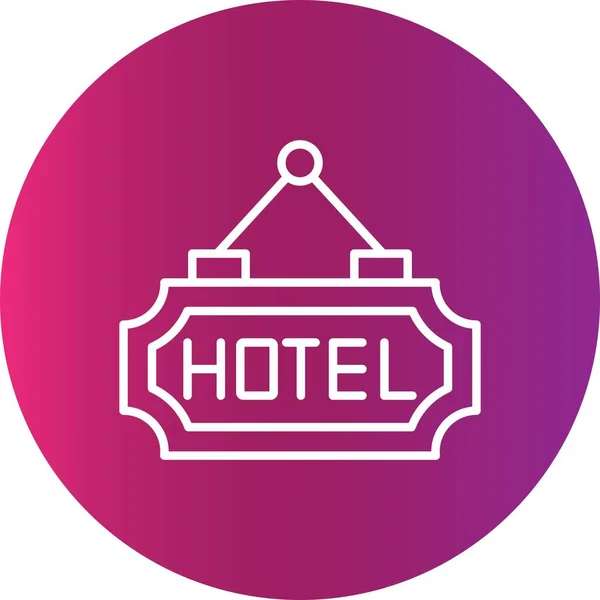 Hotel Creative Icons Desig — Stockvektor