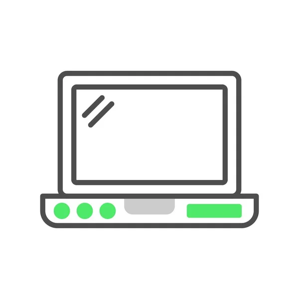 Laptop Icone Creative Desig — Vettoriale Stock