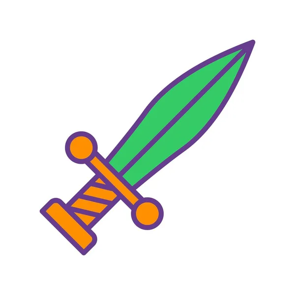 剣の創造的なアイコンのデザイン — ストックベクタ