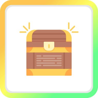 Treasure Chest Creative Icons Desig