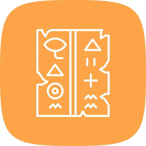 Hieroglyphen Kreative Ikonen Desig — Stockvektor