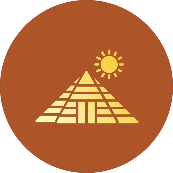 Pirámide Iconos Creativos Desig — Vector de stock