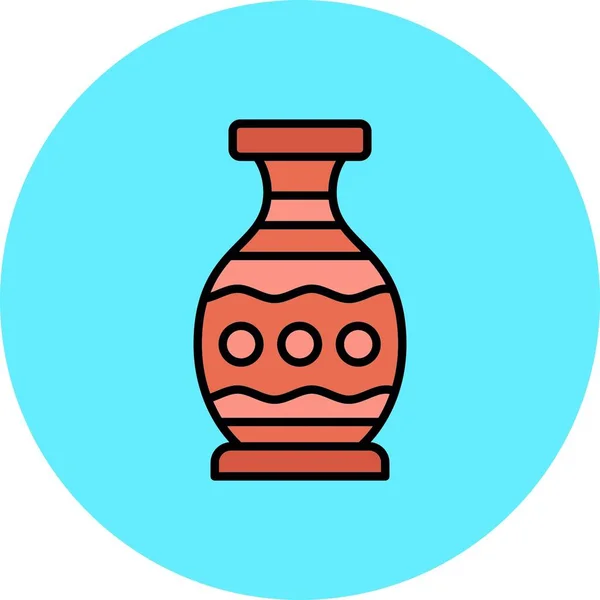 Váza Kreativní Ikony Desig — Stockový vektor