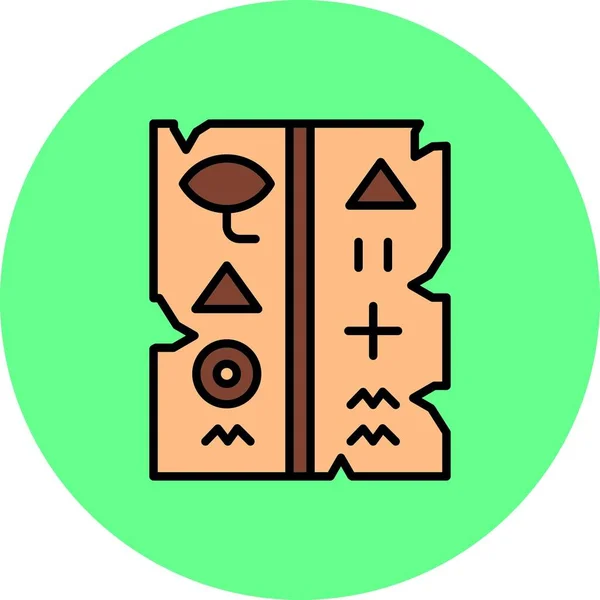 Hieroglyphen Kreative Ikonen Desig — Stockvektor