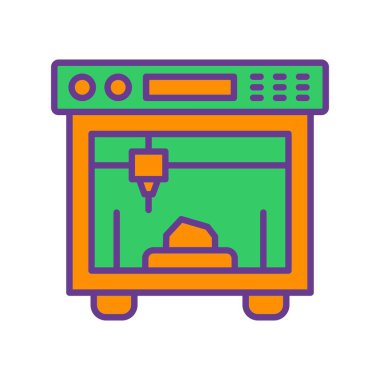 3d Yazdırma Yaratıcı Simgeleri Tasarımı