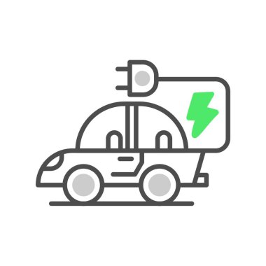  Electric Car Creative Icons Desig