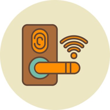  Kapı Kilidi Yaratıcı Simgeler Tasarımı