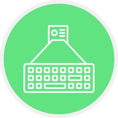 Lazer Klavye Yaratıcı Simgeler Tasarımı