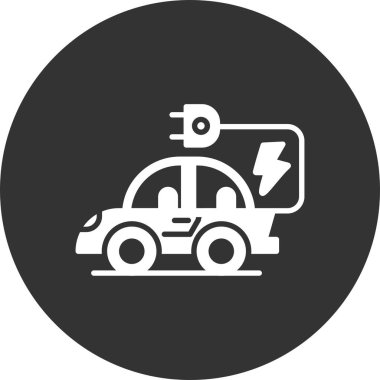  Electric Car Creative Icons Desig