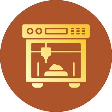 3d Yazdırma Yaratıcı Simgeleri Tasarımı