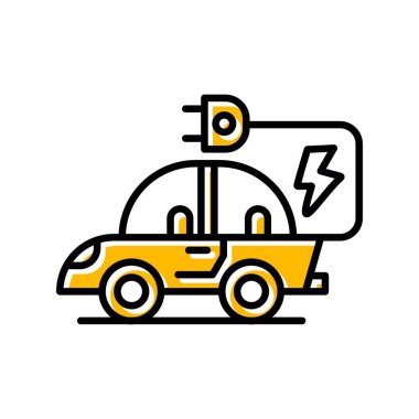  Electric Car Creative Icons Desig