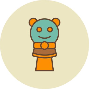 Kukla Gösterisi Yaratıcı Simgeler Tasarımı