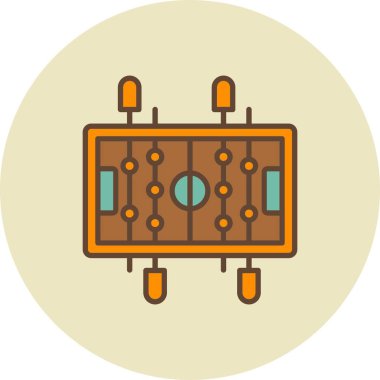 Masa Futbolu Yaratıcı Simgeleri Tasarımı