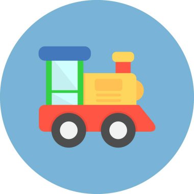 Oyuncak Treni Yaratıcı Simgeler Tasarımı