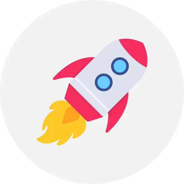 Rocket Creative Icons Desig — Stock Vector