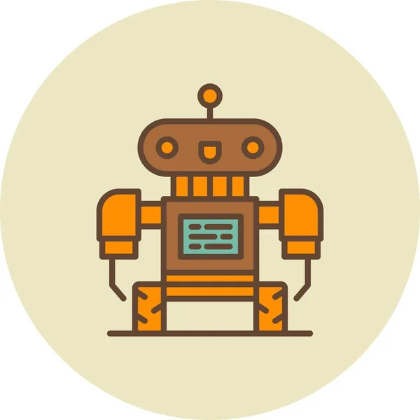 Robot Creative Icons Desig — 图库矢量图片