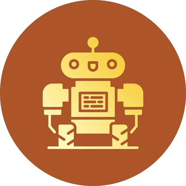 Robot Creative Icons Desig — Stock vektor