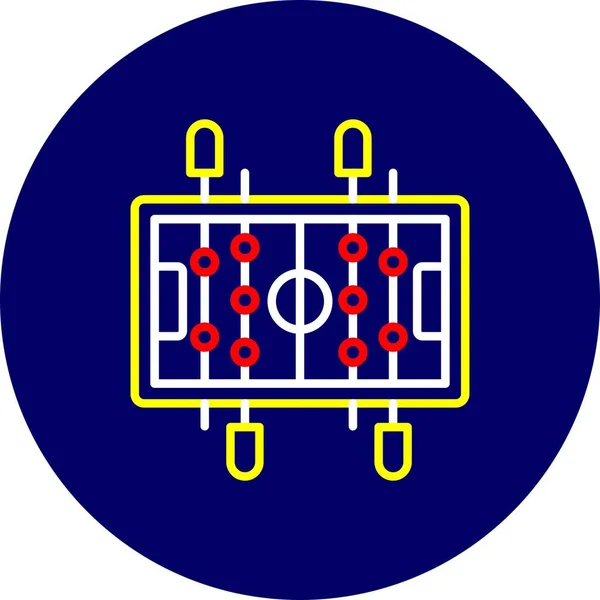 Настольный Футбол Creative Icons Desig — стоковый вектор