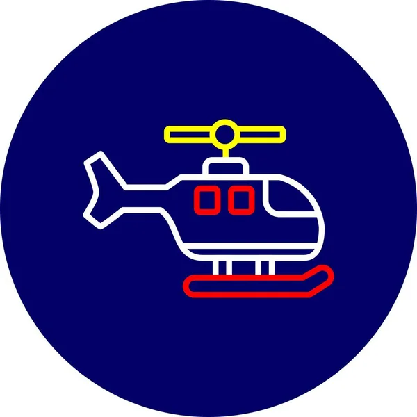 Helikopter Creative Icons Desig — Stock Vector
