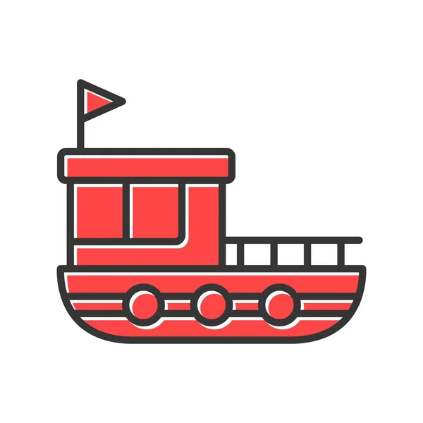 Лодка Creative Icons Dead — стоковый вектор
