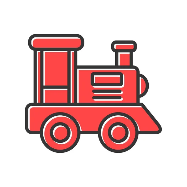 Zabawka Train Creative Ikony Desig — Wektor stockowy