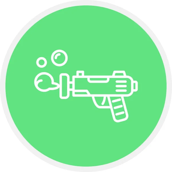 Pistola Giocattolo Icone Creative Desig — Vettoriale Stock