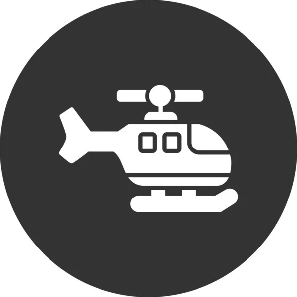 Helicóptero Iconos Creativos Desig — Vector de stock